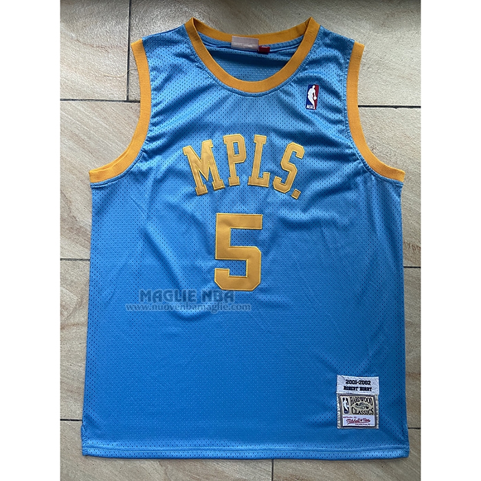 Maglia
 Robert Horry NO 5 Los Angeles Lakers Mitchell & Ness 2001-02 Blu
